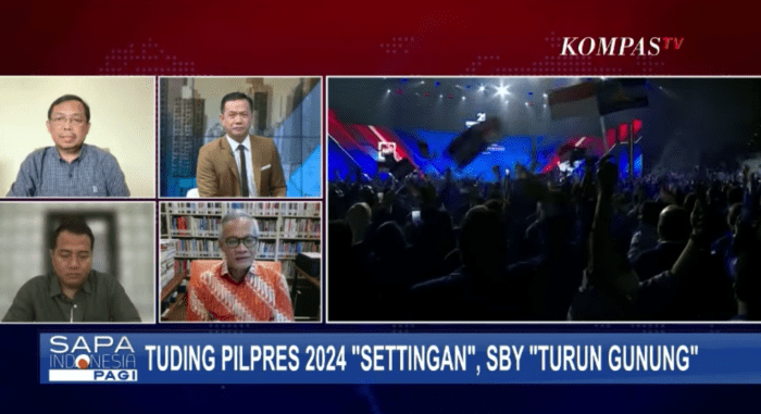 Sapa Indonesia Kompas TV: Soal Alasan SBY Turun Gunung Pemilu 2024 ...