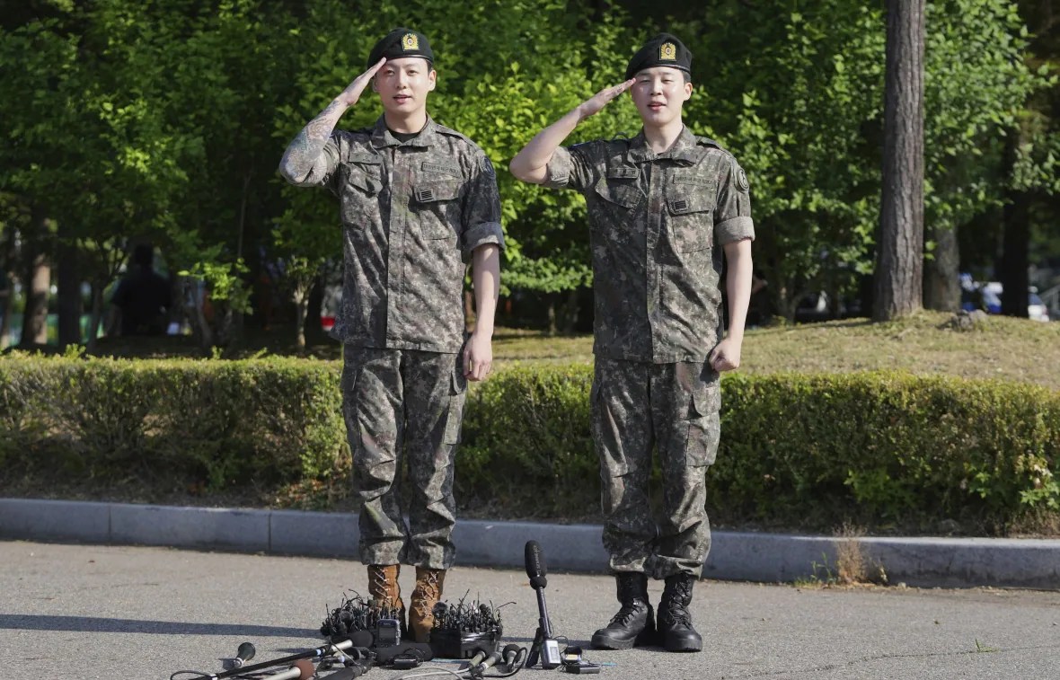 Final BTS member discharged from military service, sparking reunion ... Last BTS member Suga discharged from South Korean military service, paving way for reunion